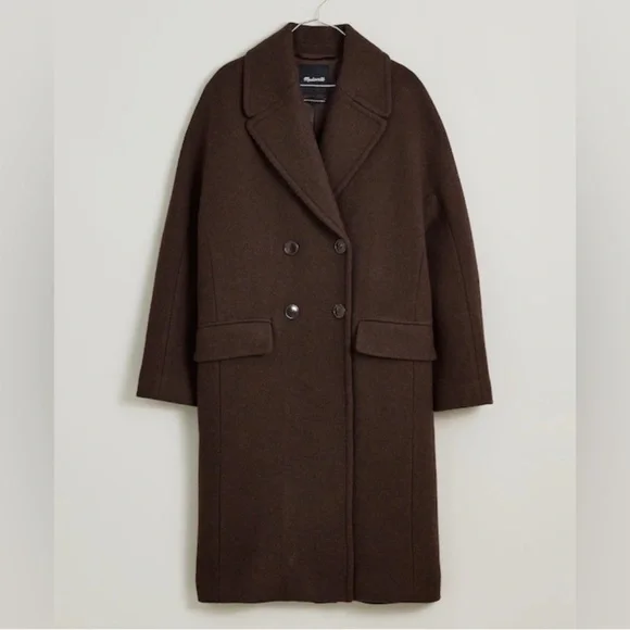 Madewell The Gianna Coat in Insuluxe Fabric Cold Brew - Picture 5 of 13